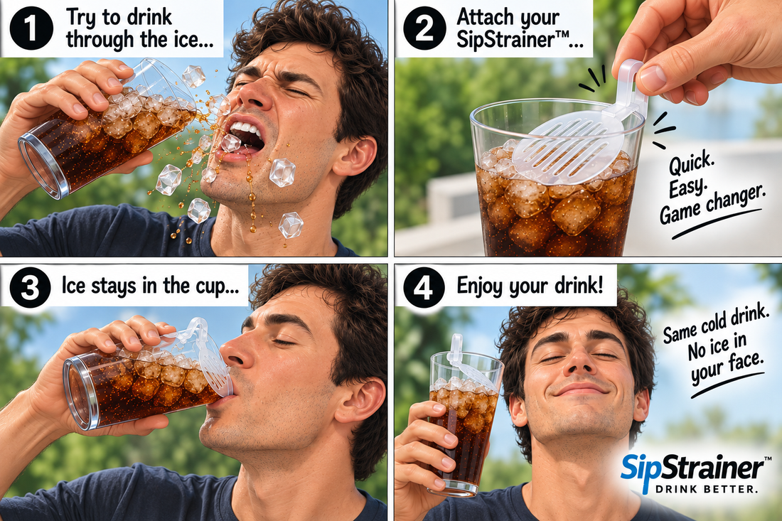 How to Drink Ice Water Without a Straw