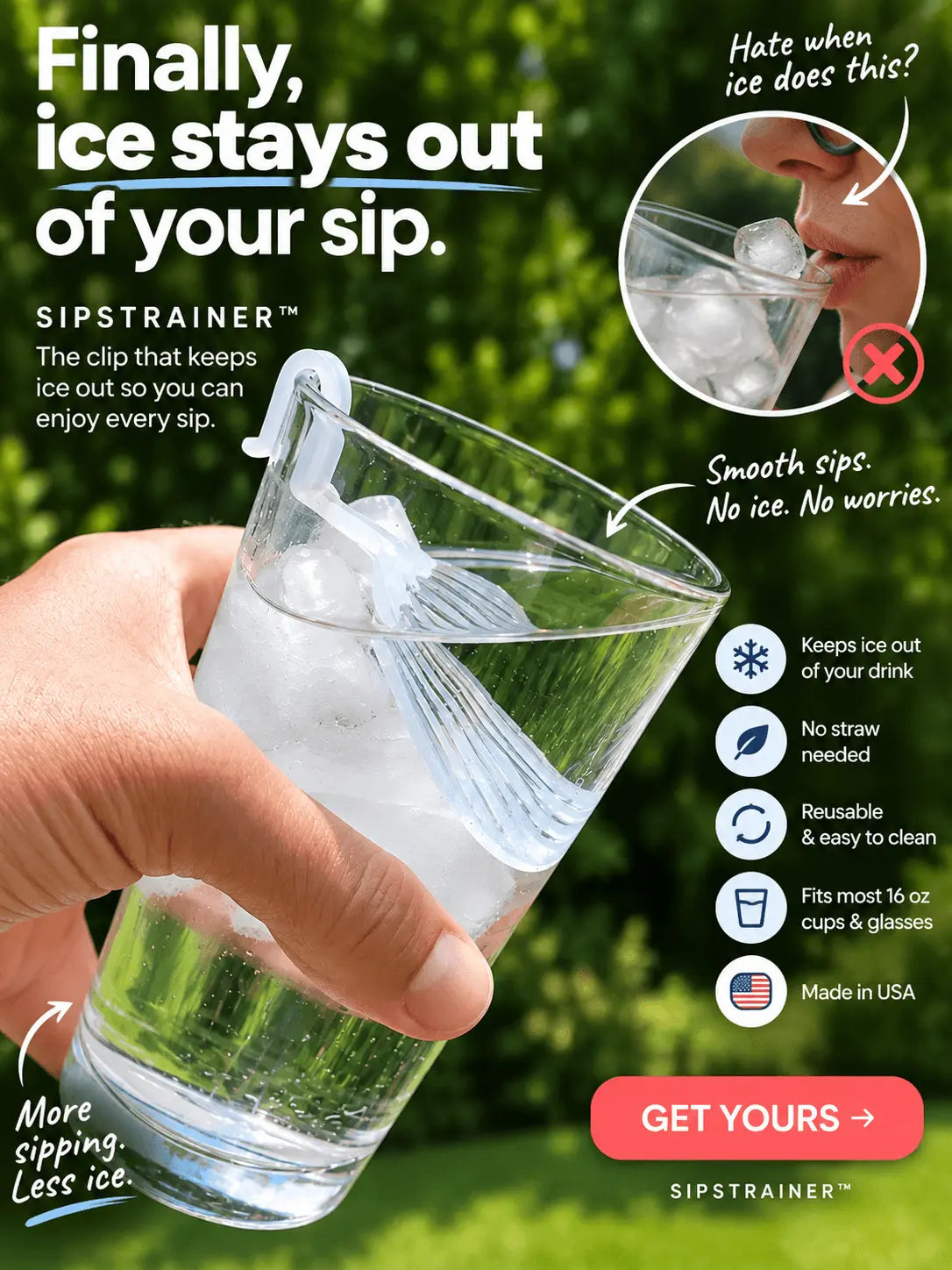 How to Keep Ice From Hitting Your Teeth When Drinking: A Simple No-Straw Solution